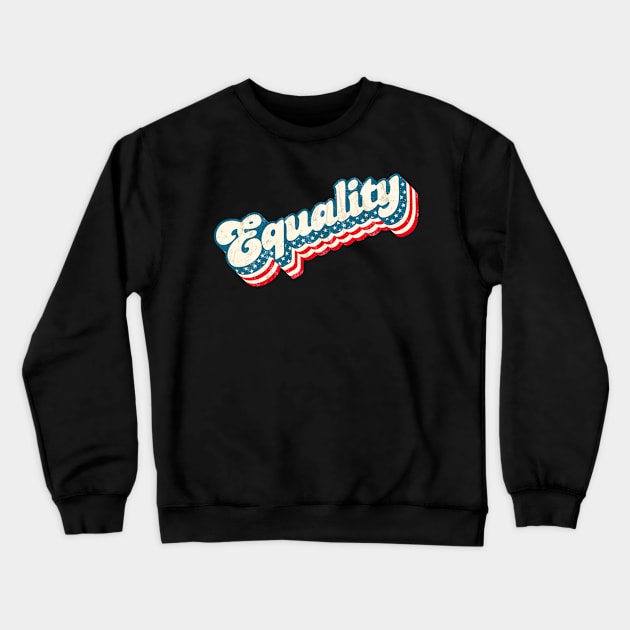 Equality US Flag Crewneck Sweatshirt by Jennifer